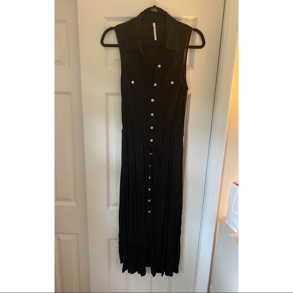 Sleeveless Shirt Dress